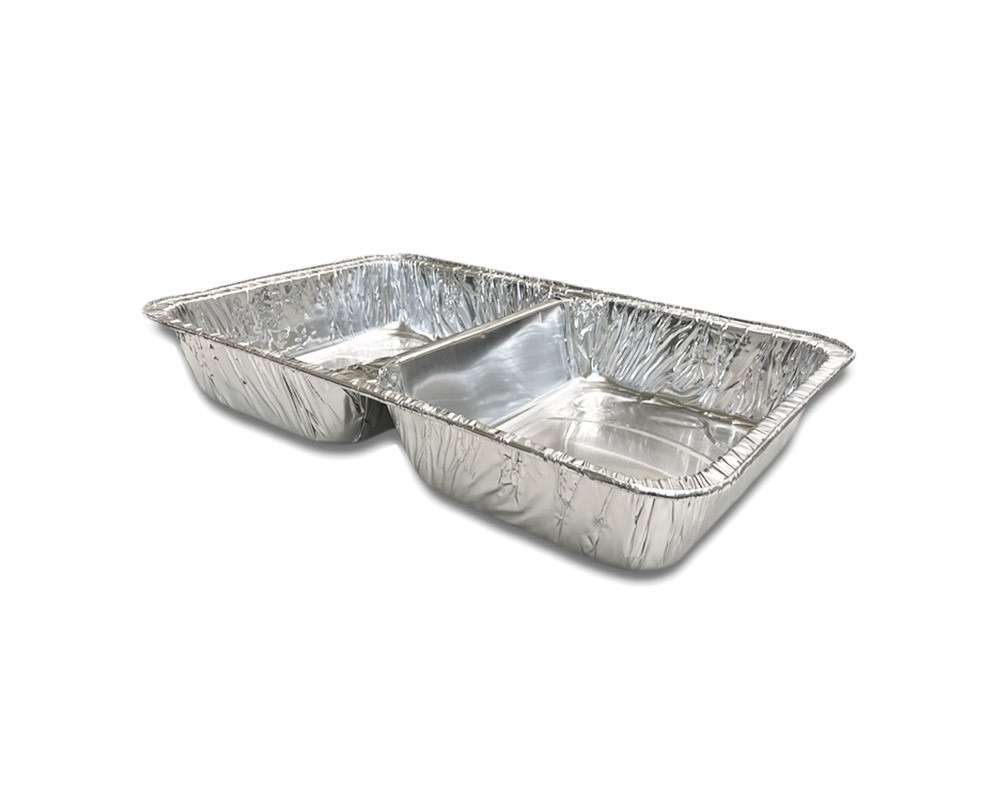 Two Compartment Alum tray - Large