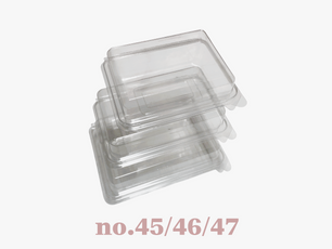 Clear box with joint lid and lock