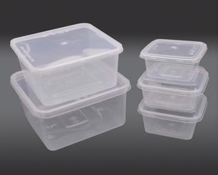 Square Clear Container with Lid